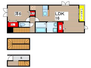 へりていじ桜井Ⅲの物件間取画像